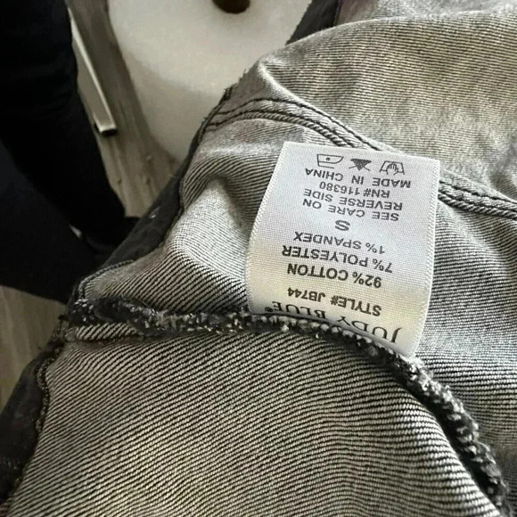 Judy Blue the classic denim jacket black/gray women’s size small - Picture 10 of 15